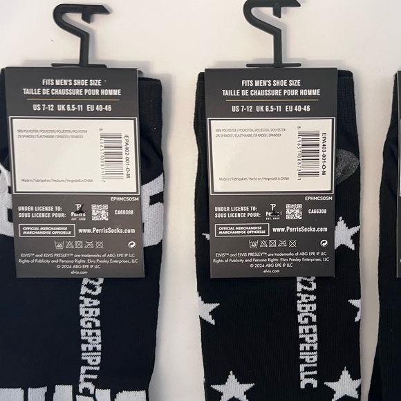 Elvis Presley Low Cut Socks / Lot of 3 / New - Picture 10 of 10